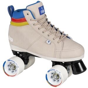 Adult Roller Skates - Cream and Blue